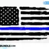 american-flag-thin-blue-line-svg