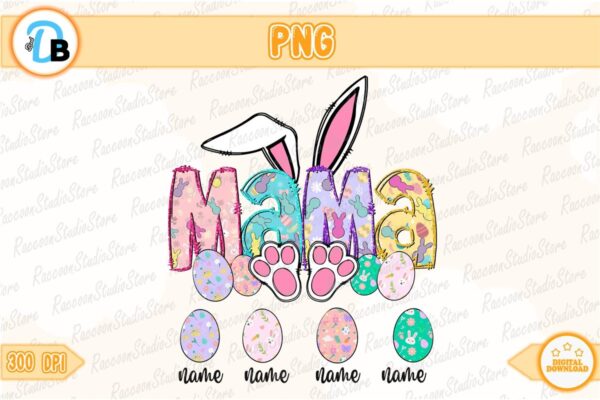 custom-mama-bunny-png-instant-download