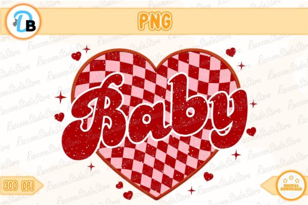 baby-mini-checkered-heart-png-instant-download