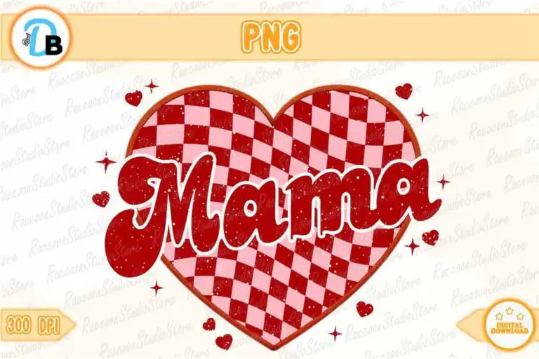 retro-mama-mini-checkered-heart-png-instant-download