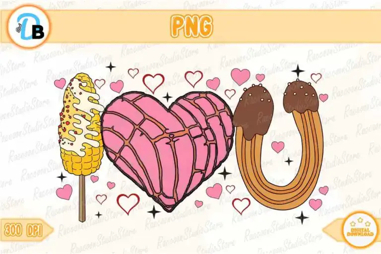 conchas-i-love-u-valentine-png-instant-download