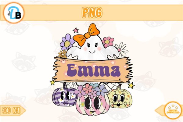 custom-name-kids-checkered-halloween-png-instant-download