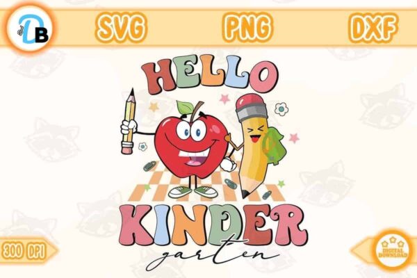 hello-kindergarten-png-retro-character-instant-download