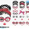 Messy Bun with Glasses Svg messy-bun-with-glasses-svgmessy-bun-svg