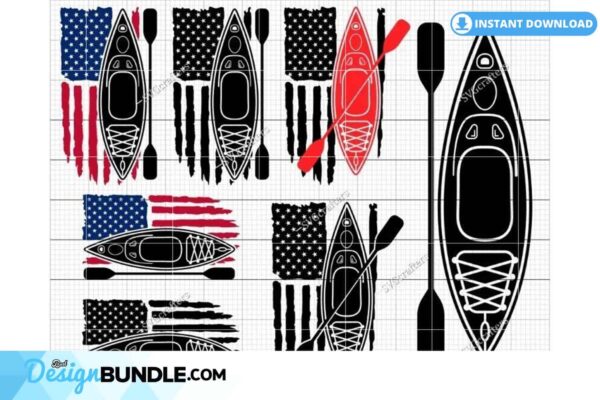 kayak-with-flag-svg-kayaking-svg