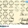family-name-monogram-svg-bundle-svg