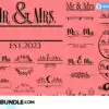 wedding-svg-bundle-mr-and-mrs-svg