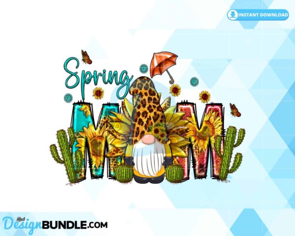 mom-sublimation-spring-mom-gnome-png