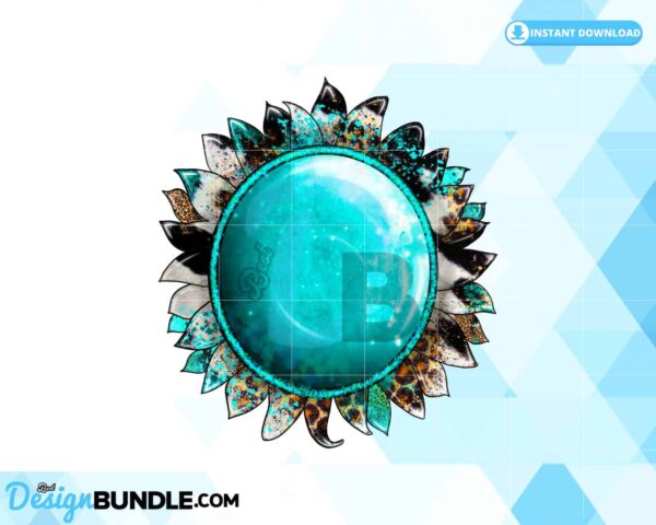 gemstone-png-sunflower-sublimation-png