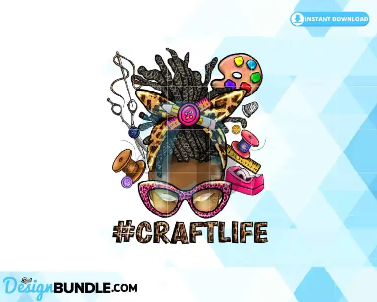 afro-messy-bun-craft-life-sublimation