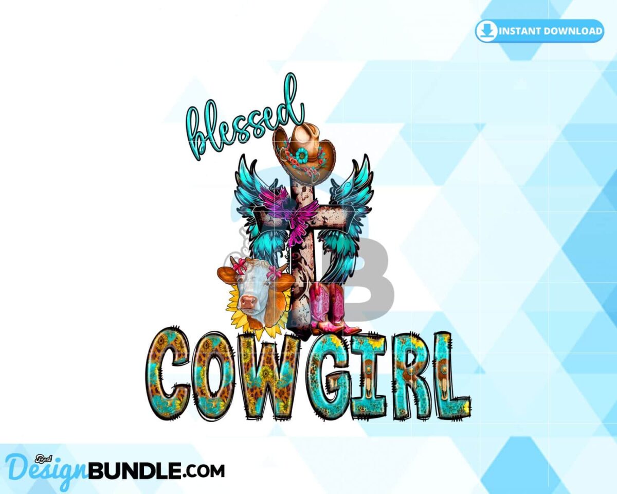cowgirl-sublimation-blessed-cowgirl-png