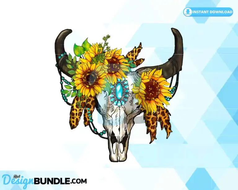 western-sublimation-bull-skull-feather