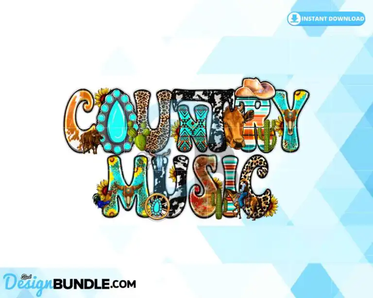 western-sublimation-country-music-png