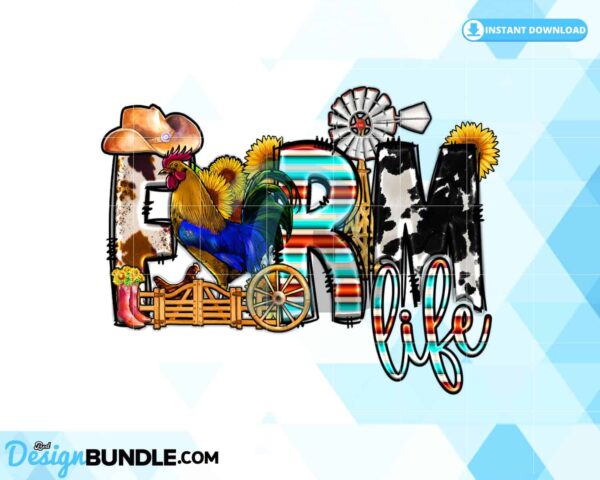western-sublimation-farm-life-farm-png