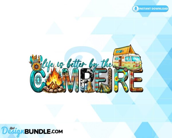 camp-sublimation-campfire-western-png