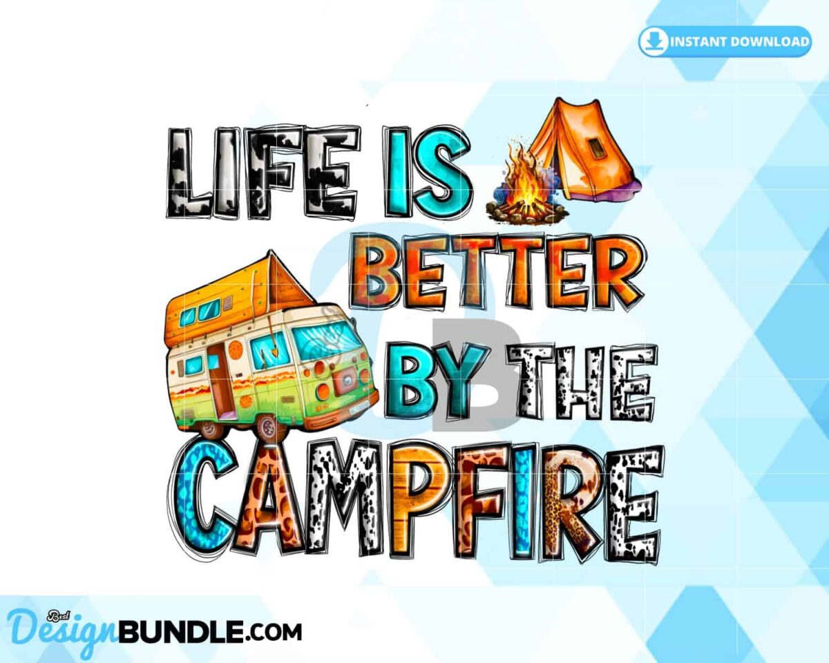 campfire-sublimation-camp-png-western