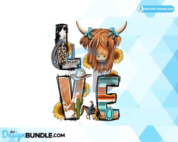cow-sublimation-love-png-western-png