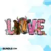 love-sublimation-love-cow-western-cow