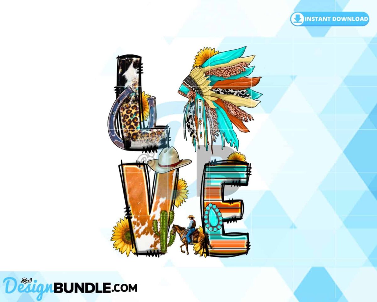 love-indian-png-western-sublimation