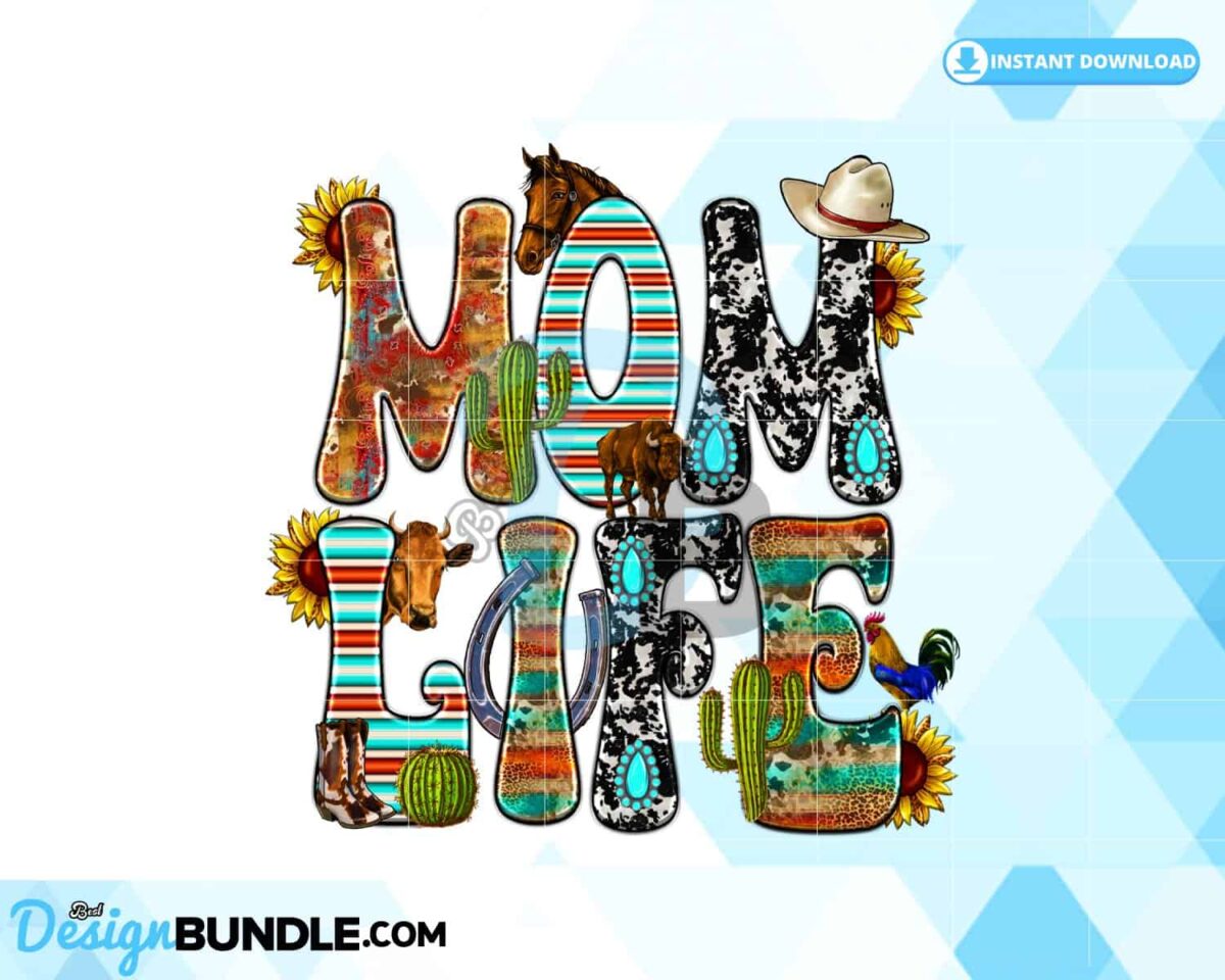 mom-sublimation-mom-life-western-mama