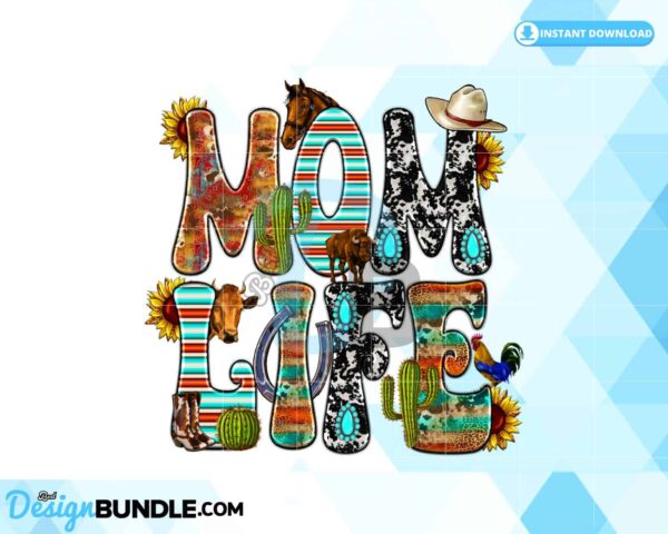 mom-sublimation-mom-life-western-mama