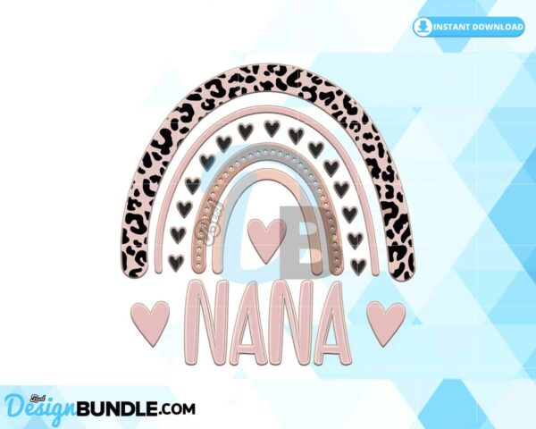 nana-rainbow-sublimation-grandma-png
