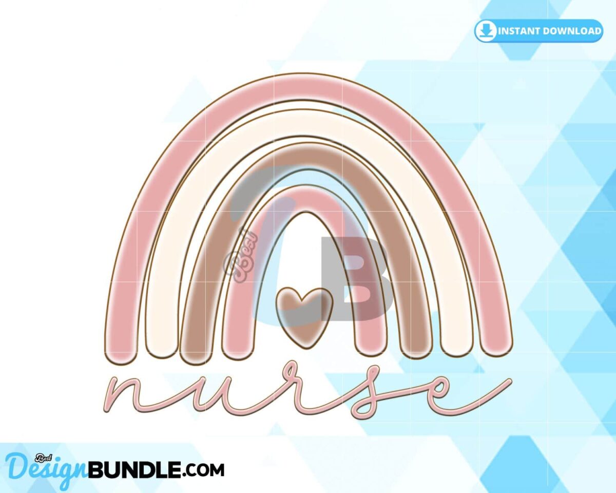 nurse-rainbow-sublimation-nurse-png