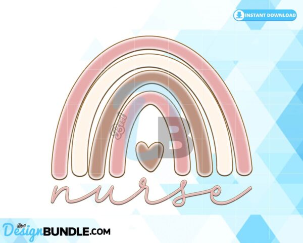 nurse-rainbow-sublimation-nurse-png