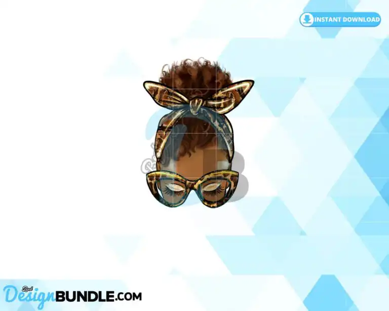 black-woman-png-messy-bun-sublimation