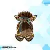 black-woman-clipart-afro-messy-bun-png