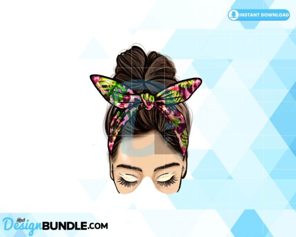 messy-bun-clipart-messy-bun-woman-png
