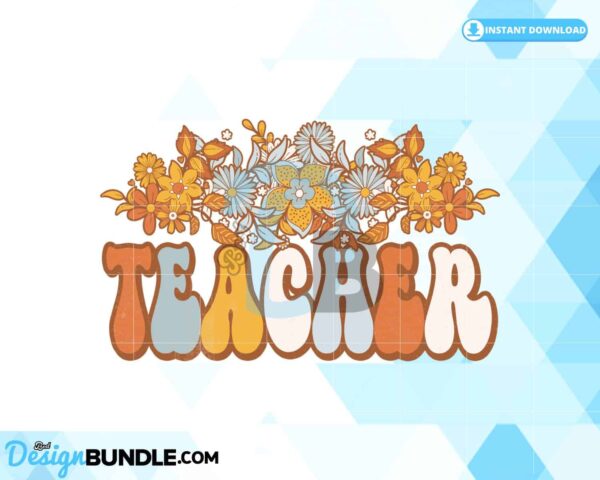 teacher-floral-sublimation-retro-groovy