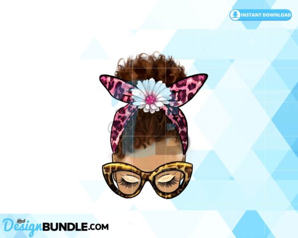 messy-bun-clipart-afro-messy-bun-png