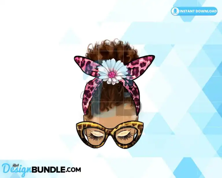 messy-bun-clipart-afro-messy-bun-png
