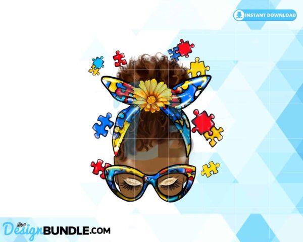 autism-awareness-png-afro-messy-bun-png
