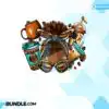 Coffee Sublimation coffee-sublimation-afro-messy-bun-png