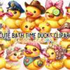 cute-bath-time-ducks-clipart-png
