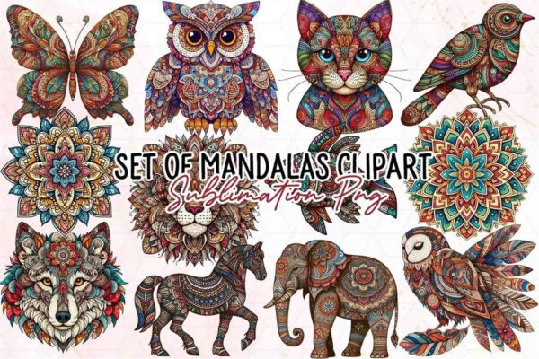 set-of-mandalas-clipart-png-graphics