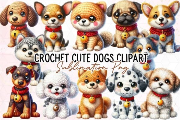 crochet-adorable-dog-clipart-png