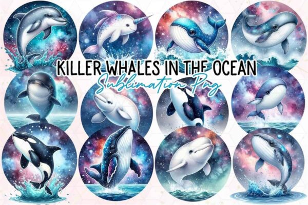 killer-whales-in-the-ocean-collection