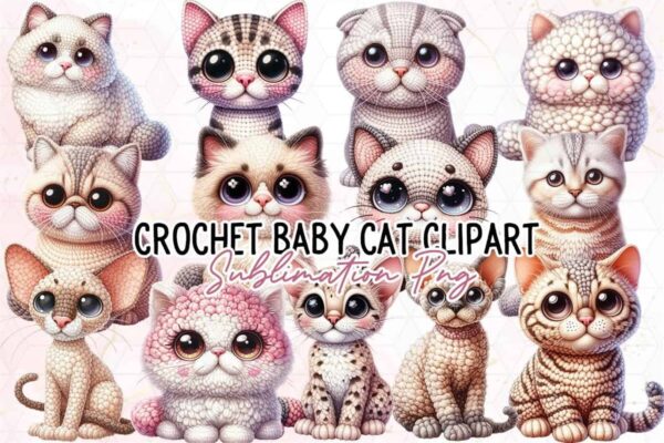 adorable-crochet-cat-clipart-png
