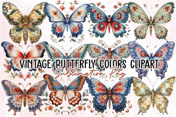 vintage-butterfly-colors-clipart-png