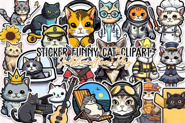 sticker-funny-cat-clipart-png-graphics