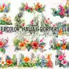 watercolor-hawaii-borders-clipart-png