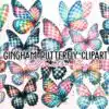 Gingham Butterfly Clipart PNG Graphics gingham-butterfly-clipart-png-graphics