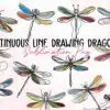 continuous-line-drawing-dragonfly
