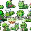 cute-cartoon-caterpillar-sticker-clipart