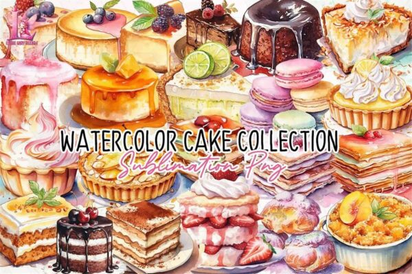 watercolor-cake-collection-clipart-png
