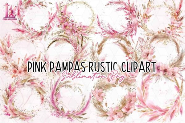 pink-pampas-rustic-clipart-png-graphics