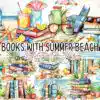 books-with-summer-beach-clipart-png